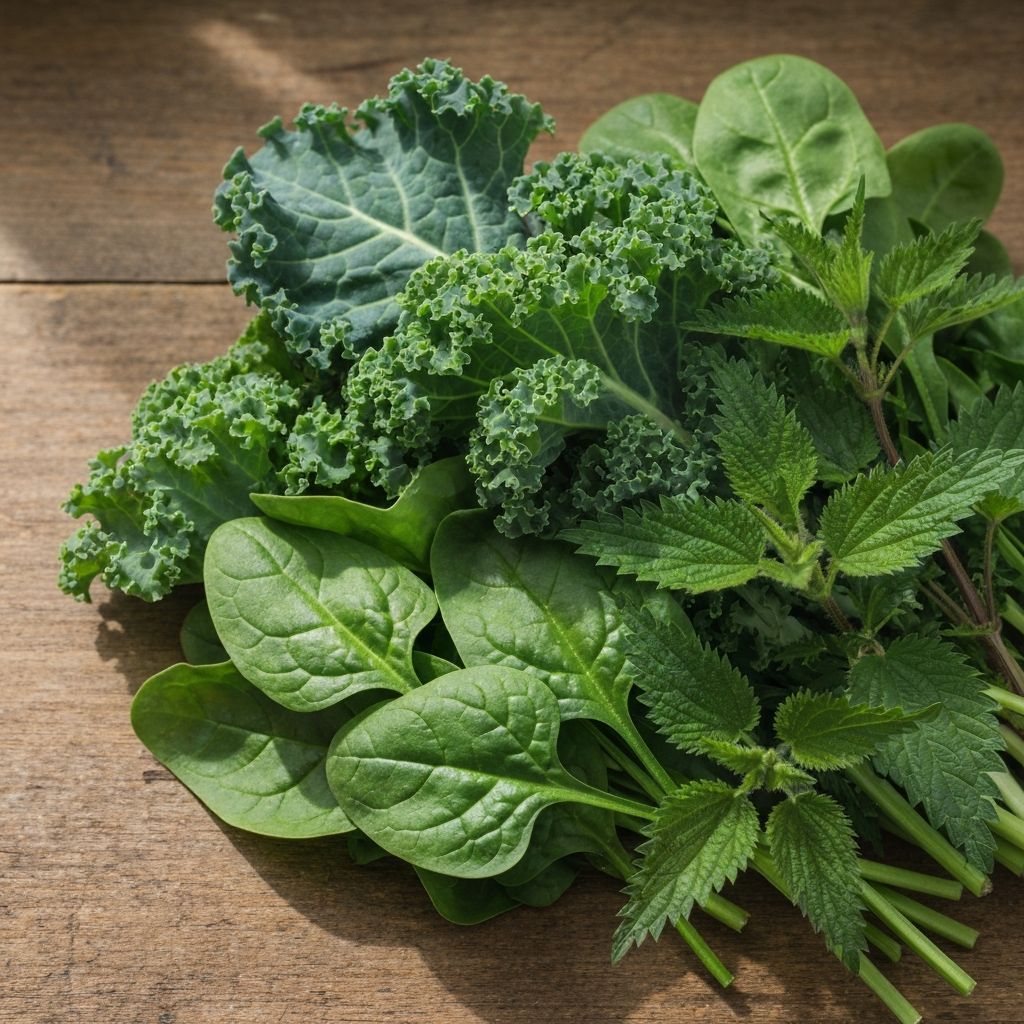 Magnesium-rich leafy greens composition
